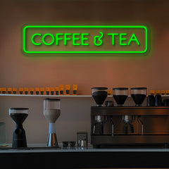 Coffee & Tea Sign Neon Sign for Cafe