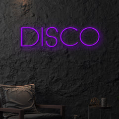 DISCO Neon Sign Get the Party Started with Our "DISCO" LED Neon Sign