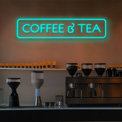 Coffee & Tea Sign Neon Sign for Cafe