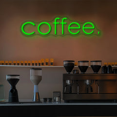 Coffee Neon Sign Text Neon Sign for Cafe Multi Color Available