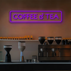 Coffee & Tea Sign Neon Sign for Cafe