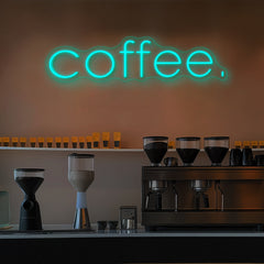 Coffee Neon Sign Text Neon Sign for Cafe Multi Color Available