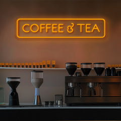 Coffee & Tea Sign Neon Sign for Cafe