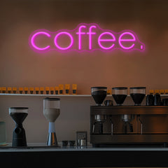 Coffee Neon Sign Text Neon Sign for Cafe Multi Color Available