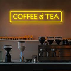 Coffee & Tea Sign Neon Sign for Cafe