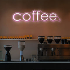 Coffee Neon Sign Text Neon Sign for Cafe Multi Color Available