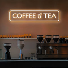Coffee & Tea Sign Neon Sign for Cafe