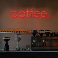 Coffee Neon Sign Text Neon Sign for Cafe Multi Color Available