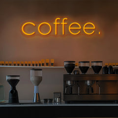 Coffee Neon Sign Text Neon Sign for Cafe Multi Color Available