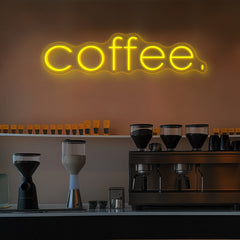 Coffee Neon Sign Text Neon Sign for Cafe Multi Color Available
