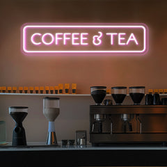 Coffee & Tea Sign Neon Sign for Cafe