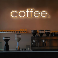Coffee Neon Sign Text Neon Sign for Cafe Multi Color Available