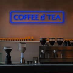 Coffee & Tea Sign Neon Sign for Cafe