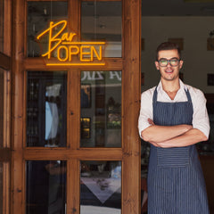 Cursive Bar Open Neon Sign LED Neon Light