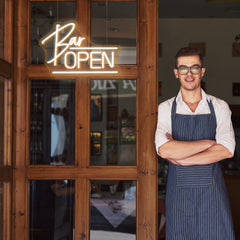 Cursive Bar Open Neon Sign LED Neon Light