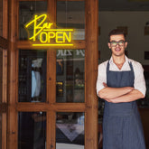 Cursive Bar Open Neon Sign LED Neon Light