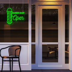 Barber Shop Open Neon Sign Commercial LED Neon Light
