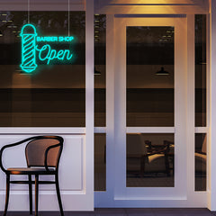 Barber Shop Open Neon Sign Commercial LED Neon Light