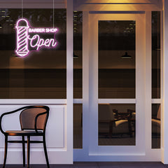 Barber Shop Open Neon Sign Commercial LED Neon Light