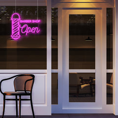 Barber Shop Open Neon Sign Commercial LED Neon Light