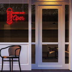 Barber Shop Open Neon Sign Commercial LED Neon Light