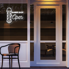 Barber Shop Open Neon Sign Commercial LED Neon Light