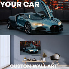Your Custom Car Poster LED Neon Wall Art