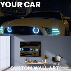Your Custom Car Poster LED Neon Wall Art