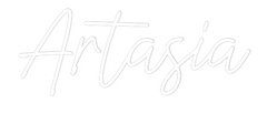 US Custom Text Neon: Artasia