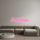 US Custom Text Neon: NailsXNessa
