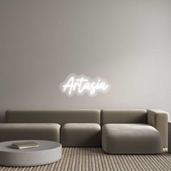 US Custom Text Neon: Artasia