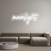 US Custom Text Neon: moonlight