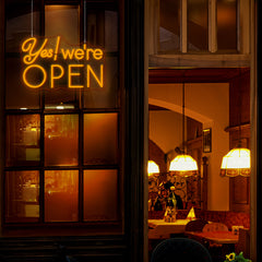 Yes! We're Open Neon Sign LED Neon Light