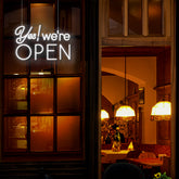 Yes! We're Open Neon Sign LED Neon Light