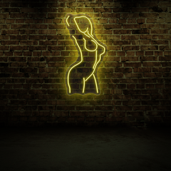 Naked Female Body Neon Sign – Artistic LED Wall Light