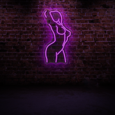 Naked Female Body Neon Sign – Artistic LED Wall Light