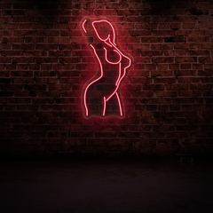 Naked Female Body Neon Sign – Artistic LED Wall Light