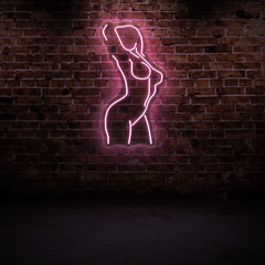 Naked Female Body Neon Sign – Artistic LED Wall Light