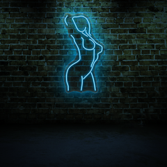 Naked Female Body Neon Sign – Artistic LED Wall Light