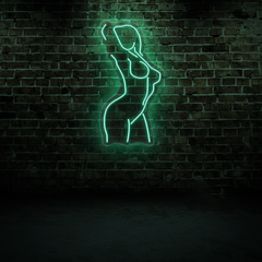 Naked Female Body Neon Sign – Artistic LED Wall Light