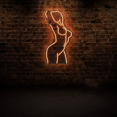 Naked Female Body Neon Sign – Artistic LED Wall Light