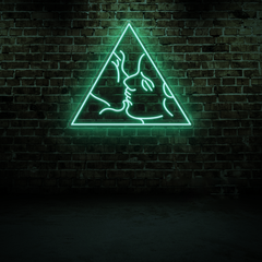 Kiss Neon Sign – Romantic LED Light for Bedroom or Home Decor