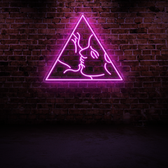 Kiss Neon Sign – Romantic LED Light for Bedroom or Home Decor