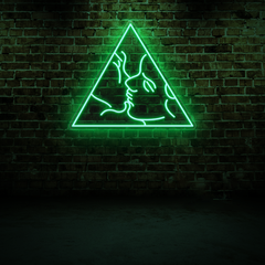 Kiss Neon Sign – Romantic LED Light for Bedroom or Home Decor