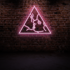 Kiss Neon Sign – Romantic LED Light for Bedroom or Home Decor