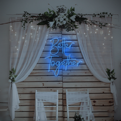 Better Together Neonschild – LED-Wandleuchte für Hochzeiten, Schlafzimmer oder Geschenke
