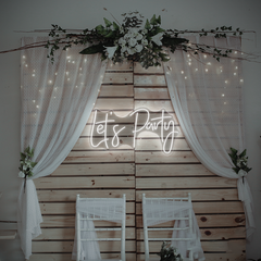 Let’s Party Neon Sign – LED Wall Light for Bars, Lounges, or Event Spaces