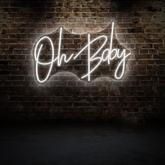Oh Baby Neon Sign – Fun & Cheerful Wall Light for Kids Room