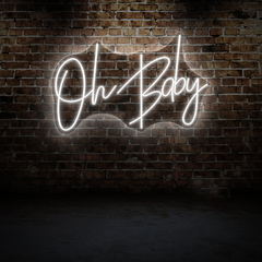 Oh Baby Neon Sign – Fun & Cheerful Wall Light for Kids Room