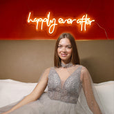 Happily Ever After Neonschild – Perfekt für Hochzeiten und Feiern